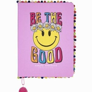 NWT Simply Southern "Be The‎ Good" Smiley Face Journal